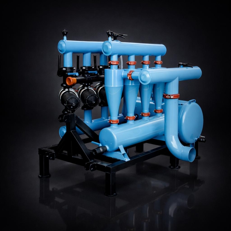 6 x 5 Metal Çoklu Hidrosiklon Sehpalı Sistem