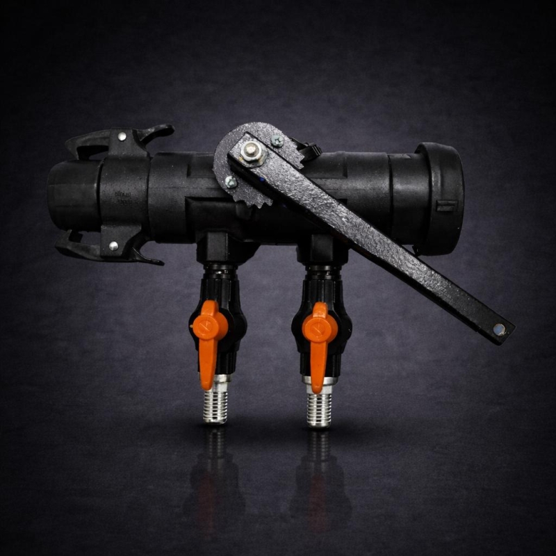 2 1/2 Plastik Polyamid Gövde Mandallı Plastik Başlık Dört Yollu Ara Gübreleme Vanası Seti 